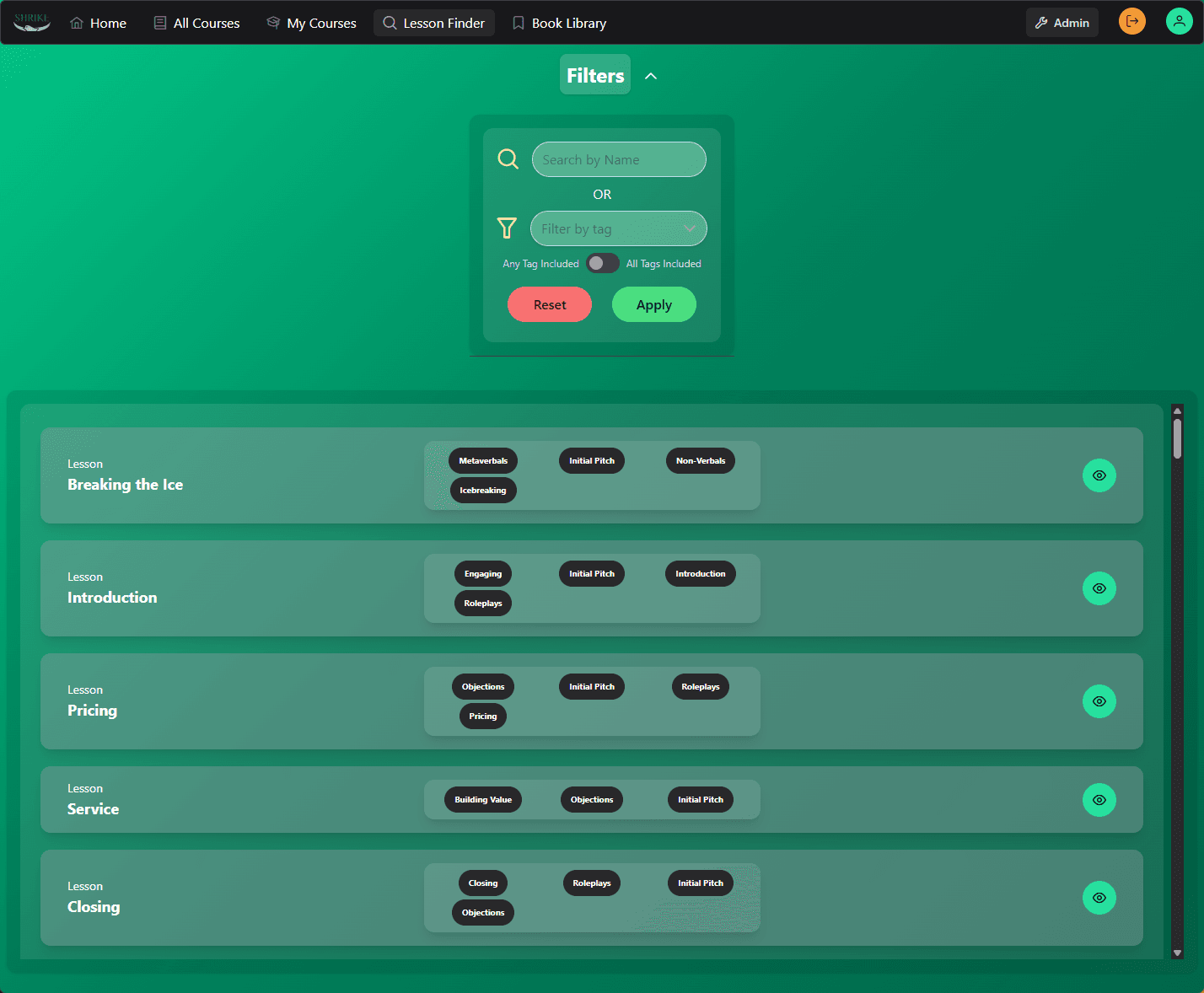 Shrike LMS screenshot 13