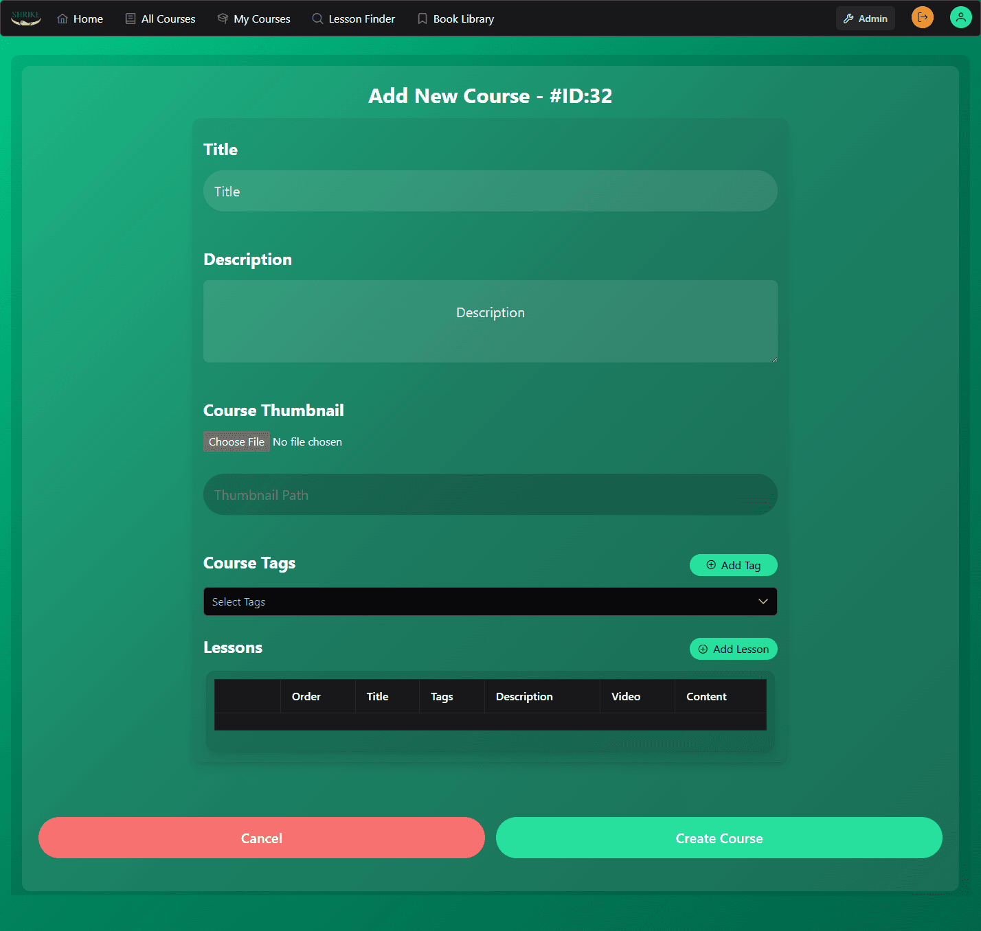 Shrike LMS screenshot 3