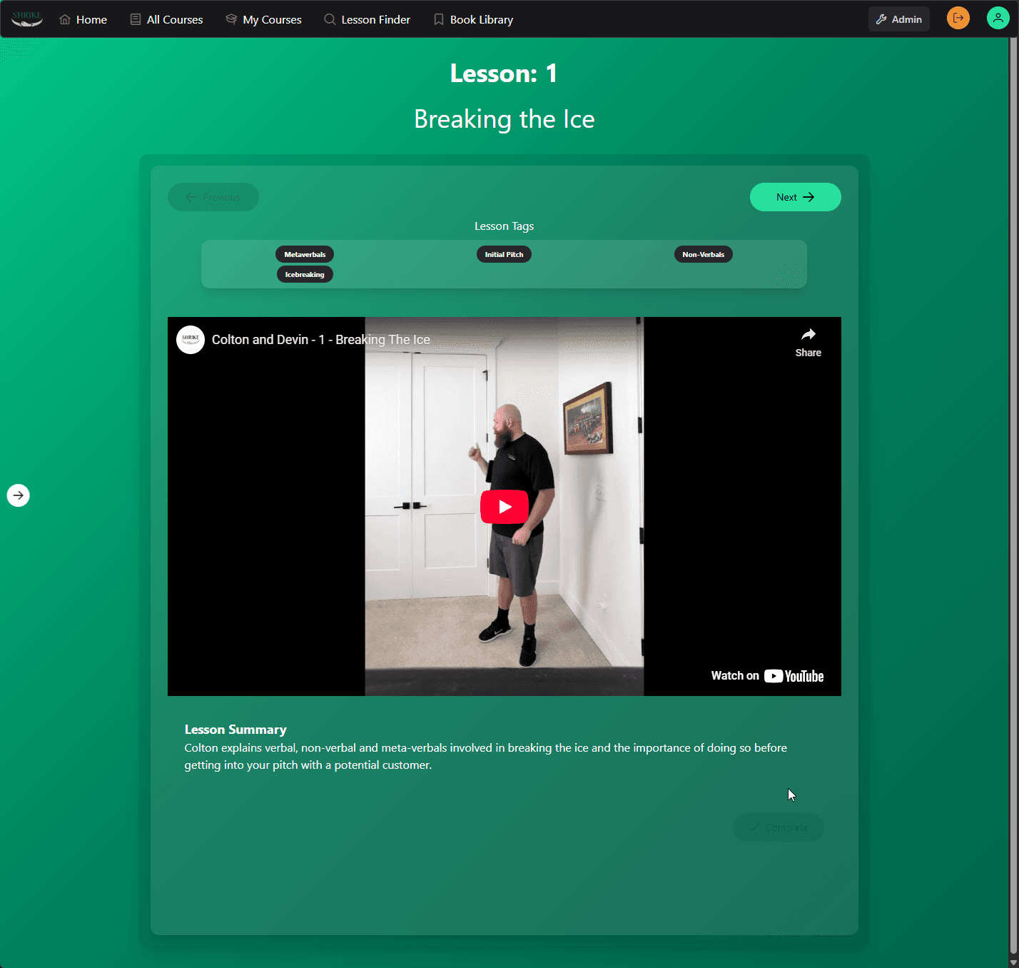 Shrike LMS screenshot 6