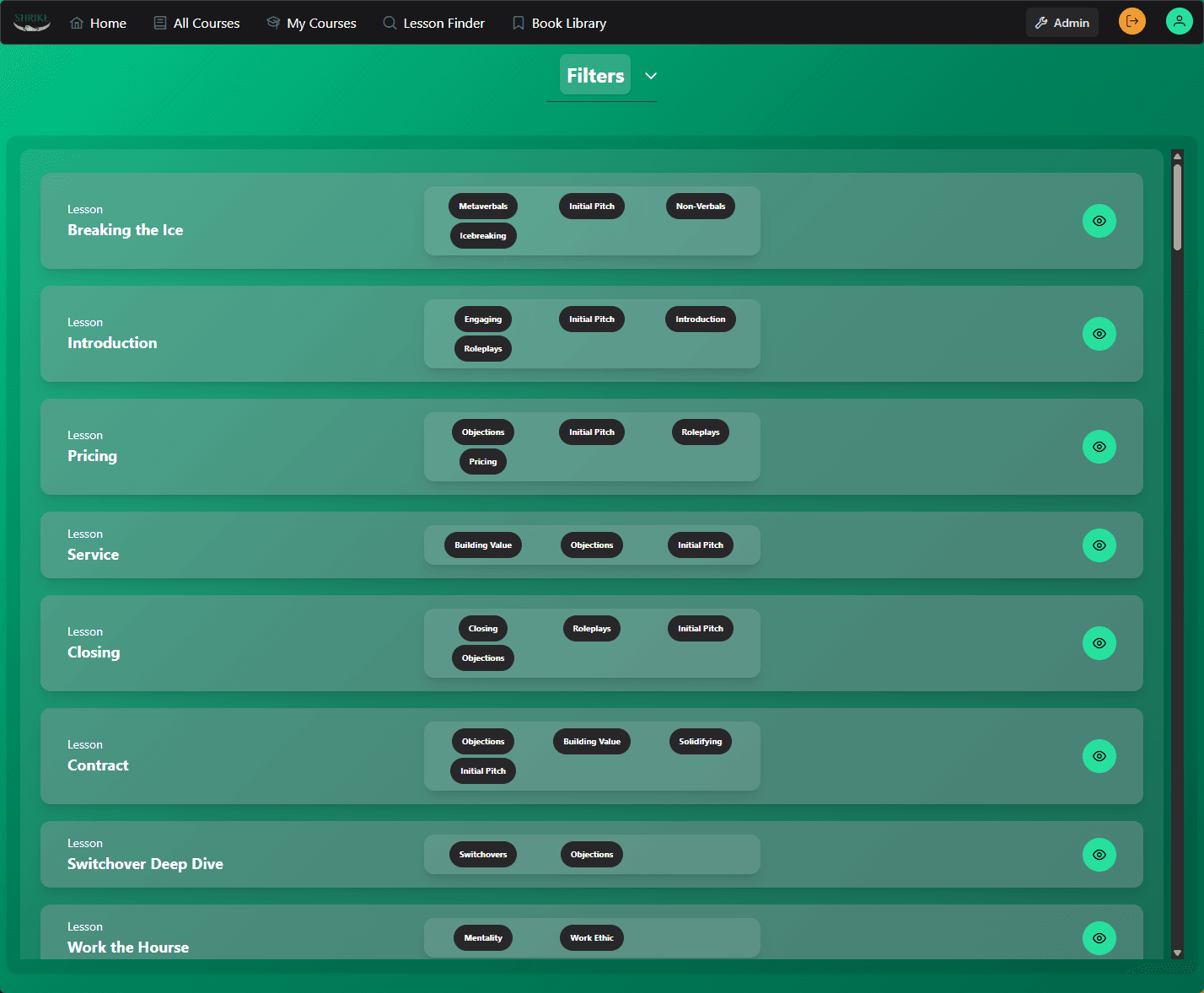 Shrike LMS screenshot 8
