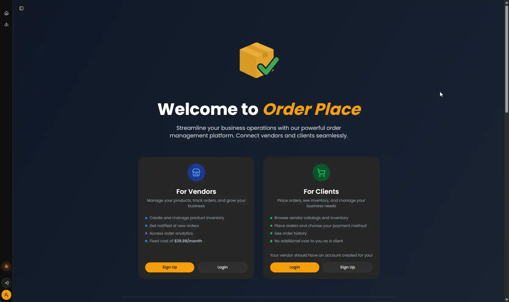 Order Place featured screenshot